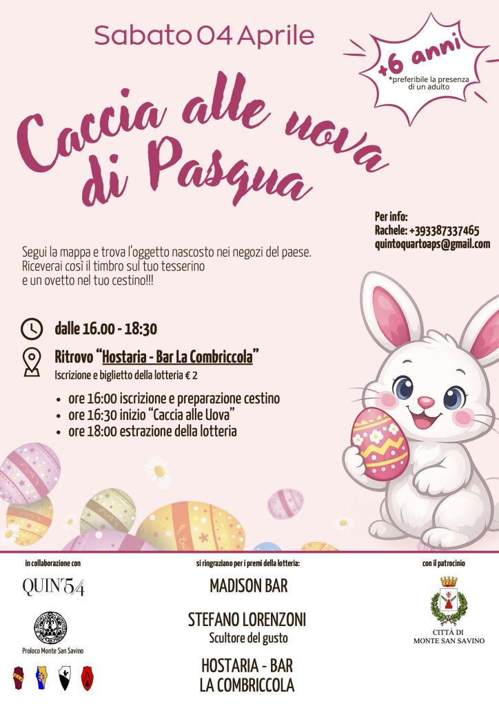 Caccia alle uova di pasqua locandina da stampare